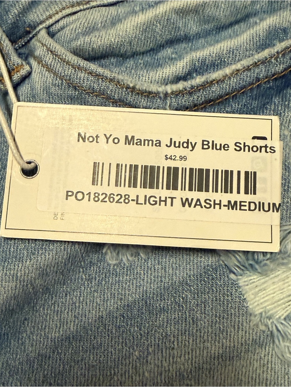 Judy Blue Light Wash Ripped Denim Shorts - Picture 2 of 2